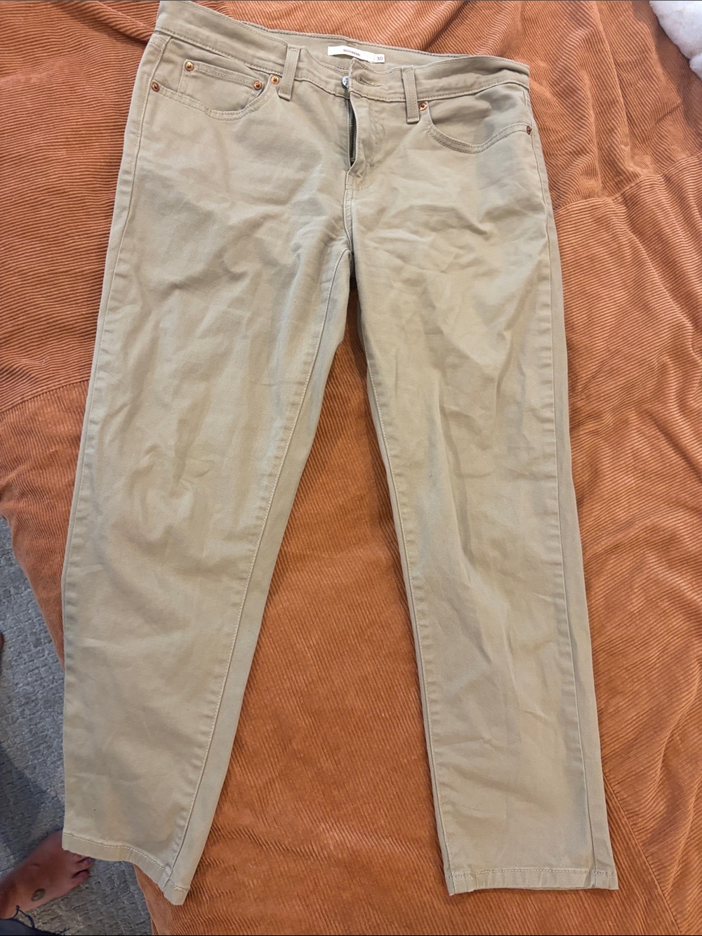 Levi's Khaki Beige Women Jeans